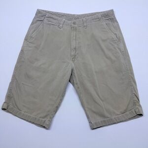 🟡 Vintage 90s Polo Jeans Company Ralph Lauren 1967 Chino Short Khaki Tan Size 33